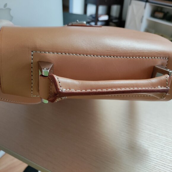 Dooney & Bourke Alto Wine Bottle Picnic Tote in Tan - Picture 8 of 11